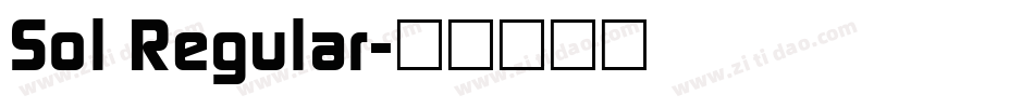 Sol Regular字体转换